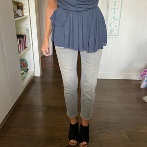 Free People Size 26 grey jeans